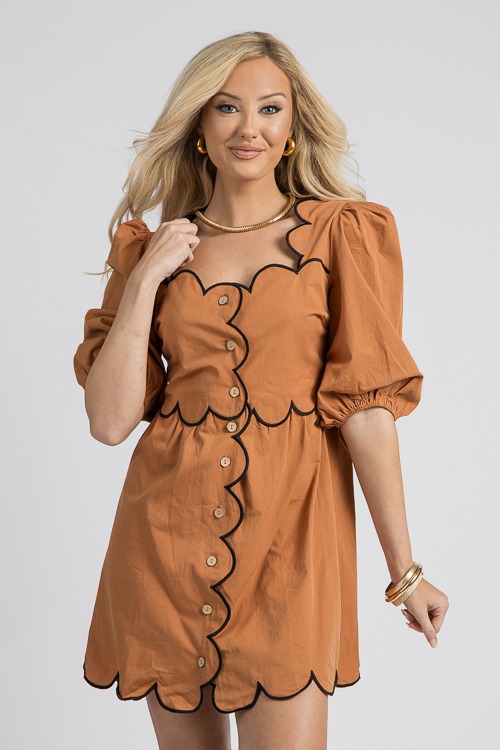 Scallop Contrast Dress, Camel - 4K7A0966p crop above knees.jpg